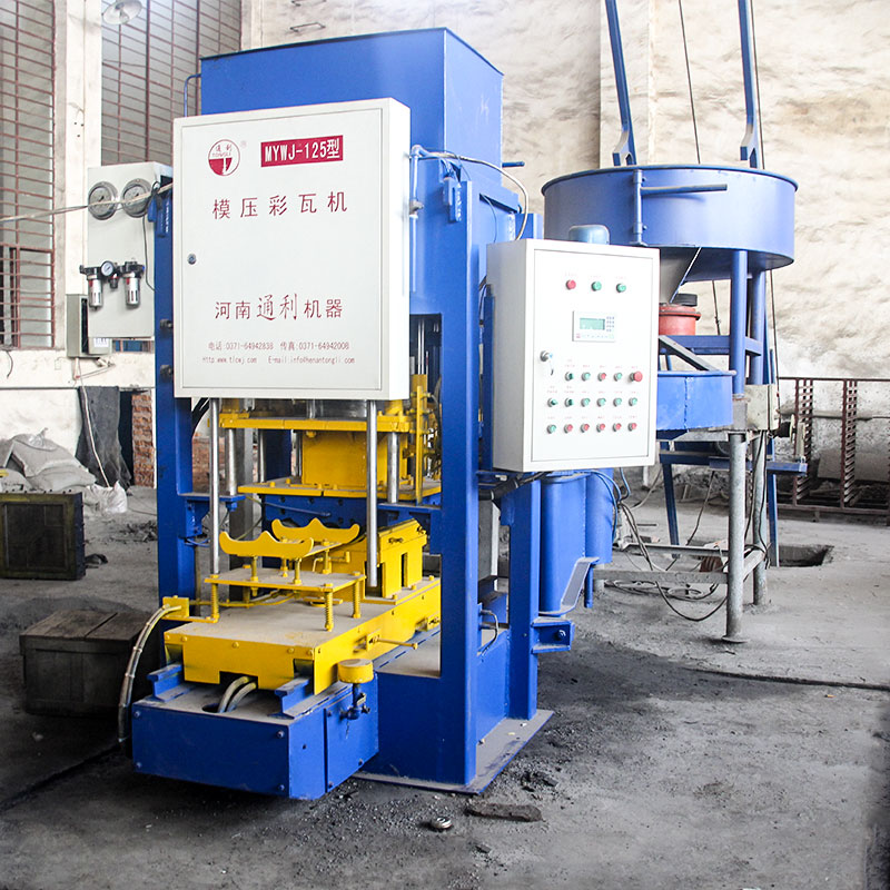 模壓式水泥彩瓦機用途，工藝流程